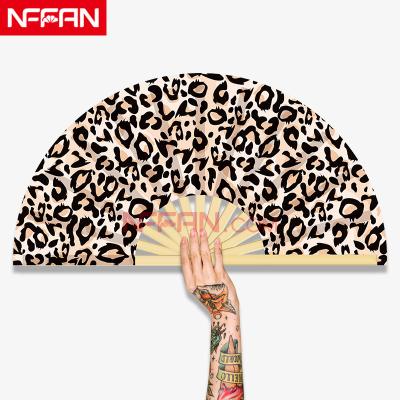 China China NFFAN Customize Large Personal Folding Hand Fans Rave Festival Props for sale