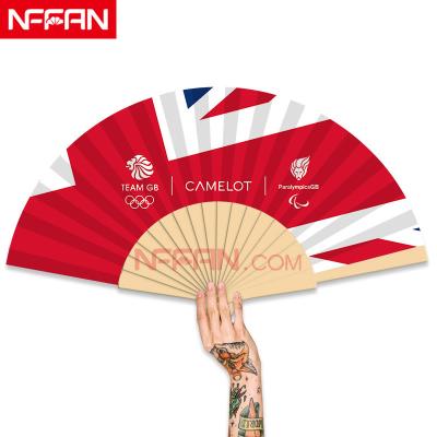 China China NFFAN Custom Printed Antique Spanish Wooden Folding Hand Fan For Event for sale