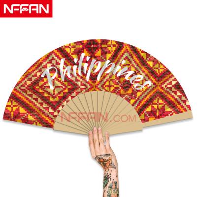 China China Customize Printed Spanish Hand Fans Wholesale With Your Artwork for sale