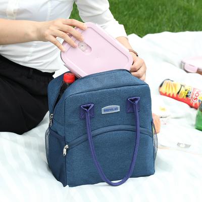 China 2021 Fashion Custom Large Long Lunch Bag Heat Insulation Portable Cold Storage Lunch Bag for sale