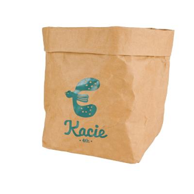 China Biodegradable High Quality Custom Washable Kraft Paper Bag Eco - Friendly Cosmetics for sale