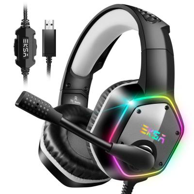 China Dropshipping EKSA E1000 7.1Headset Stereo Sound Gamer RGB Color Light Electronic Gamer Headphones for sale