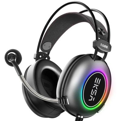 China Perfect Gaming Headsets 7.1/50mm Noise Neodymium Driver EKSA E600 With Noise Canceling MIC RGB Virtual Headset For PC/Xbox/PS4 for sale