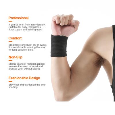 China Elastic Nylon And Spandex Nylon Cheap Wrist Sweat Band For Wrist Protection for sale