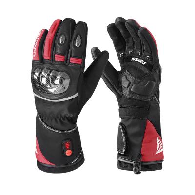 China Waterproof / Touch Screen MOTOWOLF Motorcycle Heated Gloves For Men Women Winter Gloves Waterproof Windproof Touch Screen Racing Gloves for sale