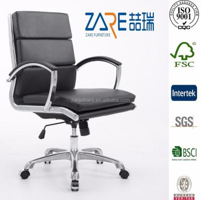 China ZARE Executive Office Chair Furniture Middle Back Comfortable Ergonomic Office Chair for sale