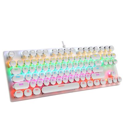 China Hot Selling Custom 87 Key Custom Game Usb Single Keyboard For Gamer RGB Mechanical Keyboard for sale