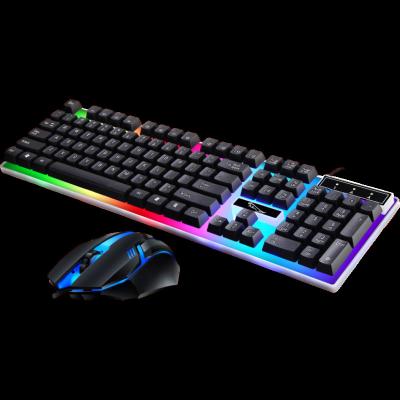 China G21104 Gaming Keyboard Keys USB Wired Mechanical Colorful Backlight Desktop Computer Keyboard Gaming Keyboard (Black) for sale