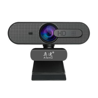 China Computer Meeting Laptop PC ASHU H606 Webcam Auto Focus 1080P HD Camera with Microphone USB PC Stream 1080P Web Camera for Laptop Desktop for sale