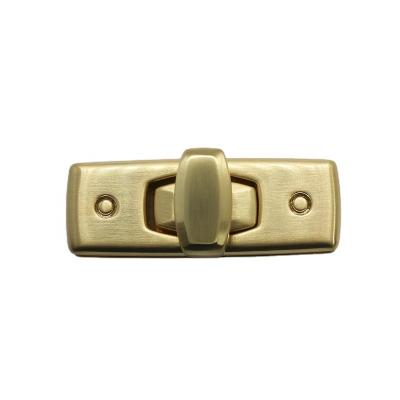 China Zinc Alloy Rectangular Box Hardware Bag Handbag Garment Luggage Lock Accessories Accessories Twist Purse Decorative Buckle for sale