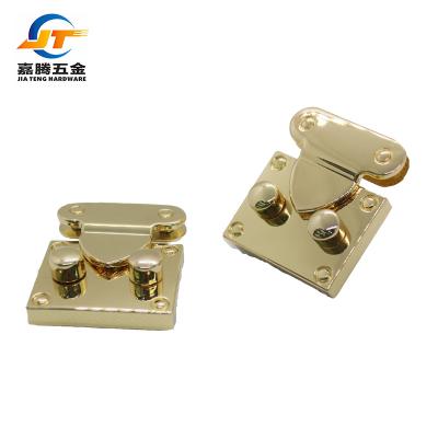 China Handbag Accessories Fashion Case and Bag Accessories Double Tension Knob Lock Handbag Bag Lock 37.8*43.9mm for sale