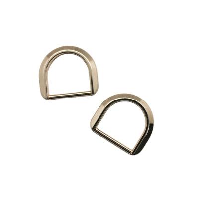 China Bag Parts Clothing Shoes Accessories Bag Hardware Fittings Metal D Buckle Diameter 19.5mm D Buckle Inner Seamless Buckle for sale