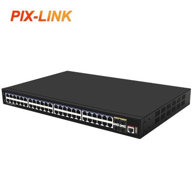 China Support VLAN 52 Gigabit Port Metal Network Switch for sale