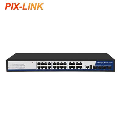 China Support VLAN 28 Port Gigabit Management PoE Network Switch for sale