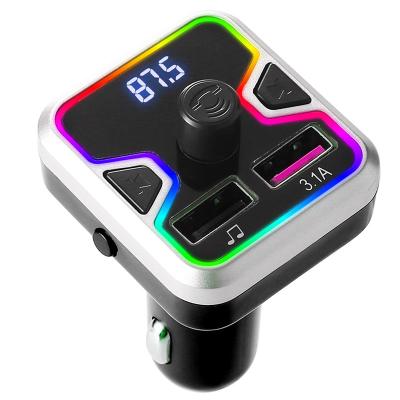 China FM Audio Wireless Transmitter Car Product Handsfree MP3 Player With Dual USB Charger For Phone for sale