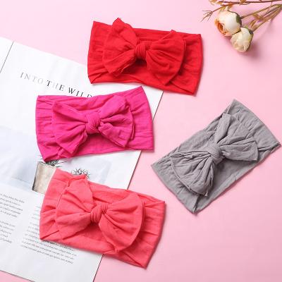 China Babies Nylon Hair Bands 29 New Colors Infants Baby Bows Nylon Knot Super Soft Headbands Headwraps Turban Headband Nylon Hair Accessories for sale