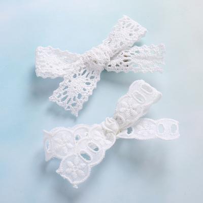 China Toddler Girls Head To Wear Newborn Girls Knotbows Lace Up Hairpins Hair Clips For Girls for sale