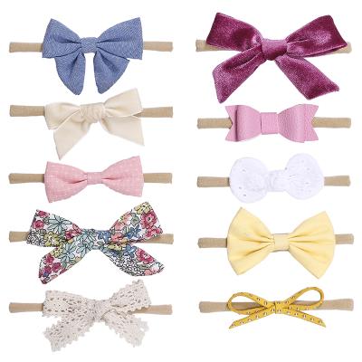 China Soft Stretchy Headbands Kids Girls Baby Elastic Nylon Headbands Sets Lowest Price for sale