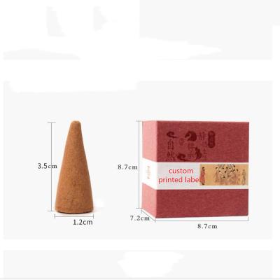 China Wholesale Natural Incense 100g/Box Sandalwood Agarwood Wormwood Incense Cones Chinese Incense for sale