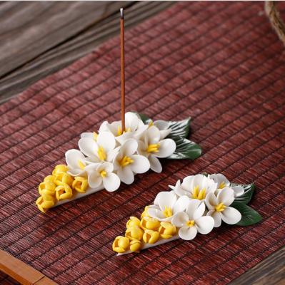 China Custom Handmade Creative Chinese Ceremony Decoration Ceramic Incense Osmanthus Incense Holders Ceramic Incense Sticks for sale