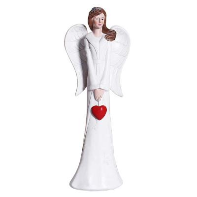 China Cute Angel Ornaments Angel Girl Resin Nordic Craft Love Figurines Fairy Wedding Gift Home Decoration for sale