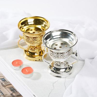 China Wholesale 2020 Metal Incense Holder New Design Home Decor Arabic Charcoal Censer for sale