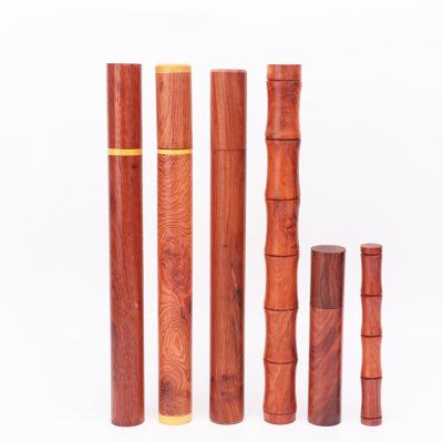 China Wholesale 10g Chinese Incense Incense Stick Storage Pipe Incense Stick Custom Welcome Natural Red Wooden Box for sale