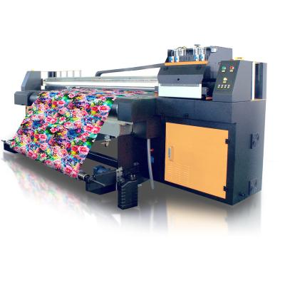 China Hotels Hotel DTG TEXTILE Plotter Direct to Cotton Printer 1.8M Digital Direct Textile Printer with 8pcs Konica1024I 6pl for sale