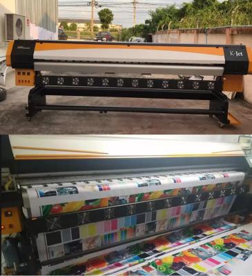 China Hotels high speed 3.2m solvent printer with 8 heads KM512 14PL eco solvent printer for sale