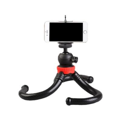 China Durable PORTABLE Octopus Flexible Tripod Stand with High Legs Swivel Detachable Ball Elastic Twisted Main Mount for sale