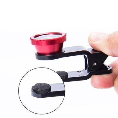 China Guarantee Best Quality Multifunction Universal Clip 3 In 1 Mobile Phone Camera Lens Fisheye Lens for sale