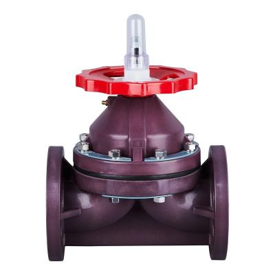 China General Industrial Wholesale Type FRPP Industry Flange Diaphragm Valve for sale