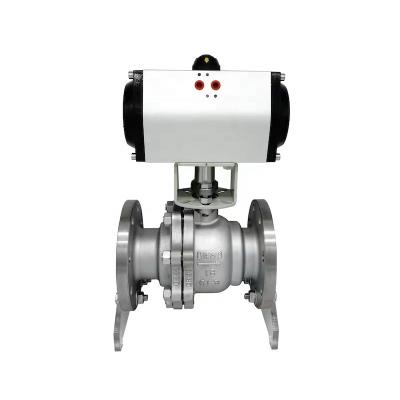 China General Made China Pneumatic Ball Valve Flange Stainless Steel Good For High Temperature Steam for sale