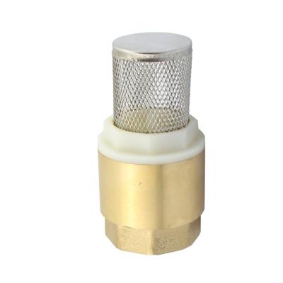 China General Valve Copper Bottom Filter Hole Flow Prevention Spring Check Valve Back Suction Valve for sale