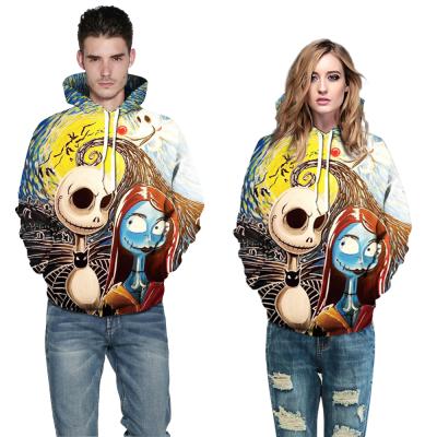 China 2021 New Fashion Halloween Nightmares and Christmas Cosplay3D Digital Printing Pullover Hoodie QUICK DRY for sale