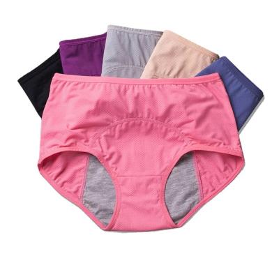 China Menstrual Period Girls Antibacterial Breathable 3 Layer Physiological Underwear Panties Women Panties Plus Size for sale