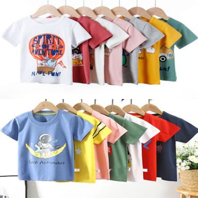 China New Arrival Breathable Children Short Sleeve Suit Children's Cotton Kids Clothing Girl Baby Boy Clothes T-shirts for sale