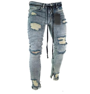 China Men's Jeans Designer Pencils Skinny Men Ripped Wholesale Men's Pants QUICK DRY Denim Pants for sale