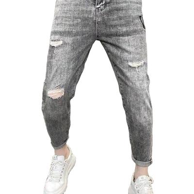 China Rongtai 2022 QUICK DRY customized loose casual fashion high quality men's ripped jeans for sale