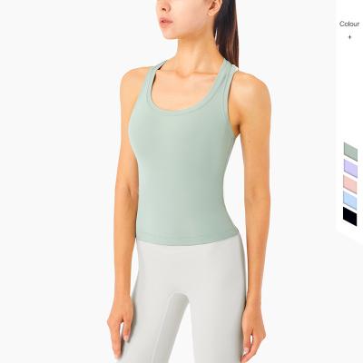 China New Style Sexy Fitness Clothing Breathable Yoga Vest Sports Bra Push Up Bra Women Popular Sports Tops for sale