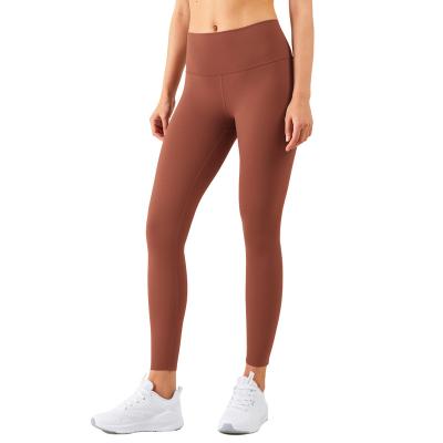 China New Arrival Women Gym Fitness Sports Tights Breathable Naked Feel Hidden Pocket Yoga Gaiters for sale