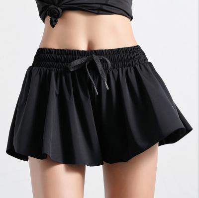 China Wholesale Fashionable Women Fitness Breathable Pantskirt With Drawstring High Waist Sports Short Pants for sale