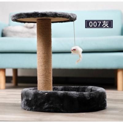 China Wholesale Multi Level Stocked Cat Tree House and Scratch Resistant Post with Sisal Rope Cat Tower Column Climbing Tree for sale