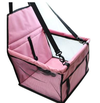 China High Quality Collapsible Stored Dog Booster Car Seat Travel Carrier Bag Safety Dog Car Bed With Seat Belt for sale