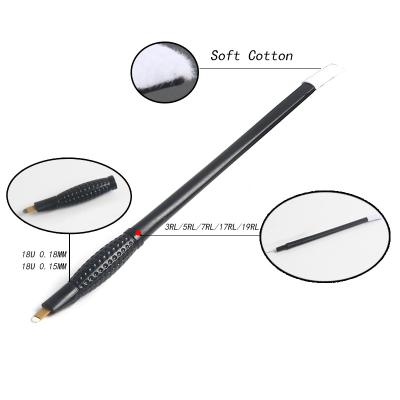 China PMU 18u Hot Selling Manual Permanent Microblading Pen For Eyebrow Disposable Makeup Microblading DIY Tools for sale