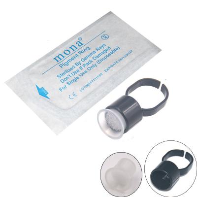 China Tattoo Shops Wholesale Tattoo Ink Dye Microblading Ring Cup Holder With Sponge Eyebrow Lip Cosmetic Tattoo Supplies for sale