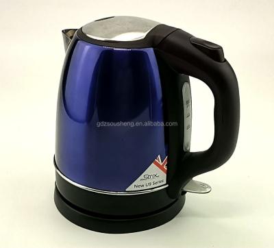 China 360 degree modern design 1.2L degree low scale electric water kettle/electric water boiling jar/CB/CE/GS for sale