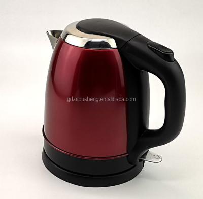 China 360 degree rotation base stainless steel electric kettle/1.2L electric kettle/electric water boiling jar/CB/CE/GS for sale