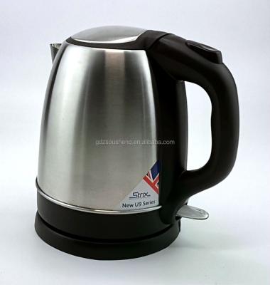 China 360 Degree Base 1.2L Stainless Steel Rotation Fast Heating Electric Kettle/Electric Water Kettle /CB/REACH/ROHS/CE for sale