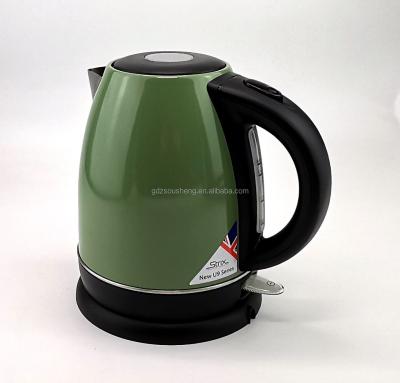 China 360 Degree Rotating Base 2021 New Design Electric Kettle With Water Gauge Red Indicate Light /CB/CE/GS for sale